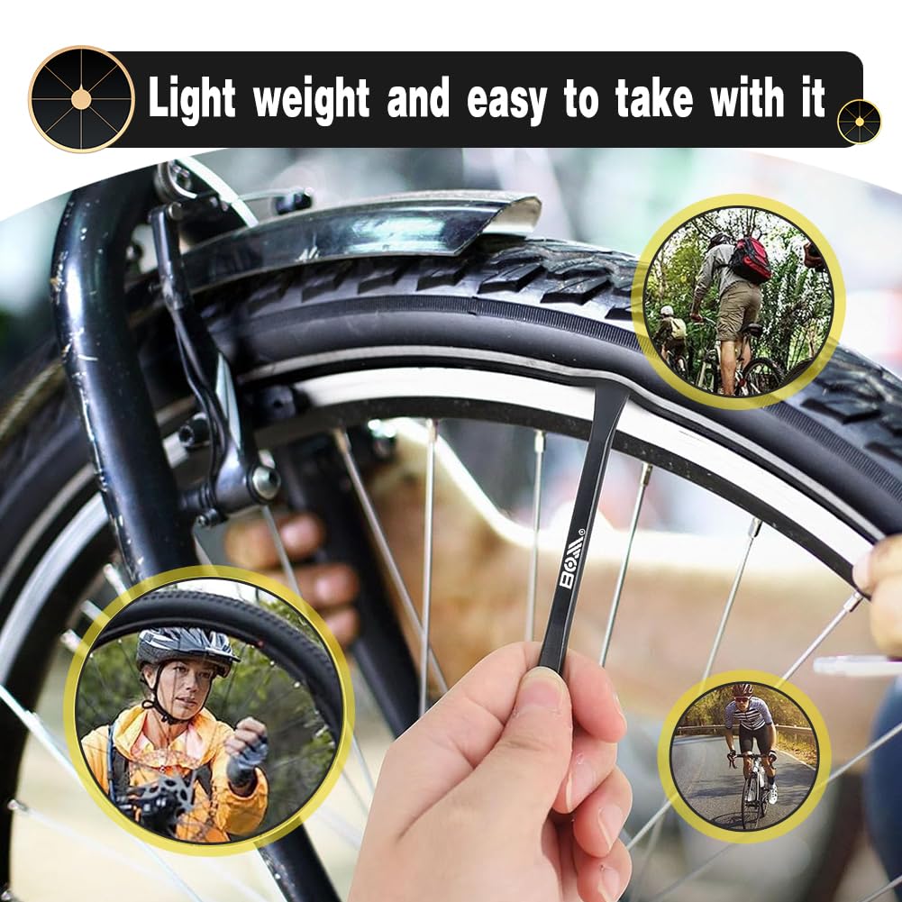 Leva per pneumatici portatile per bicicletta, in plastica, 3 pezzi, leva per pneumatici per bicicletta, rottura, strumento di riparazione per pneumatici in nylon, strumento portatile leggero e