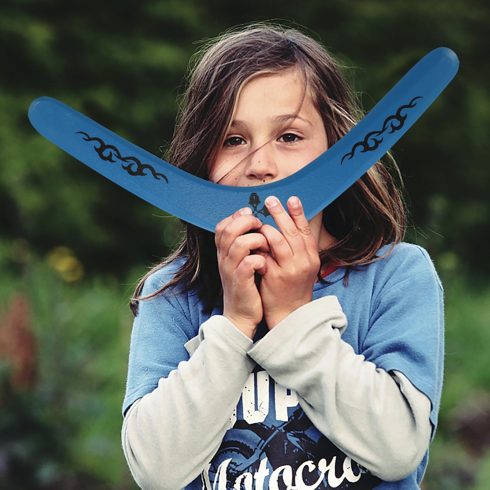 Boomerang in Legno Giocattolo per Design e Divertente, per Giochi All'aperto e attività Genitore-Figlio