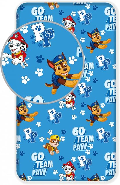 Paw Patrol Blue Cotton Insert Sheet