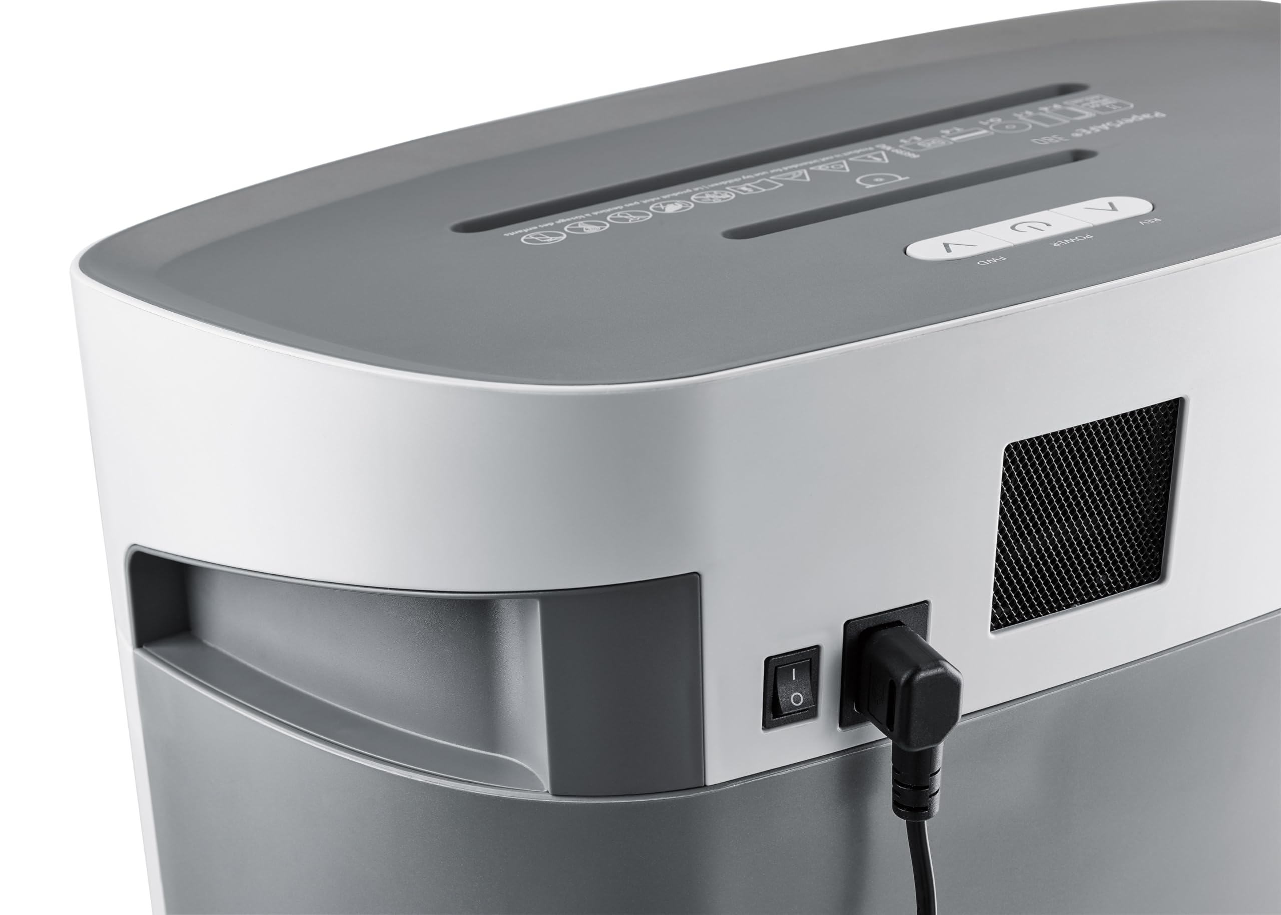 Dahle PaperSAFE PS 380 Trituradora de papel 15 hojas P4 corte en partículas 25 L gris