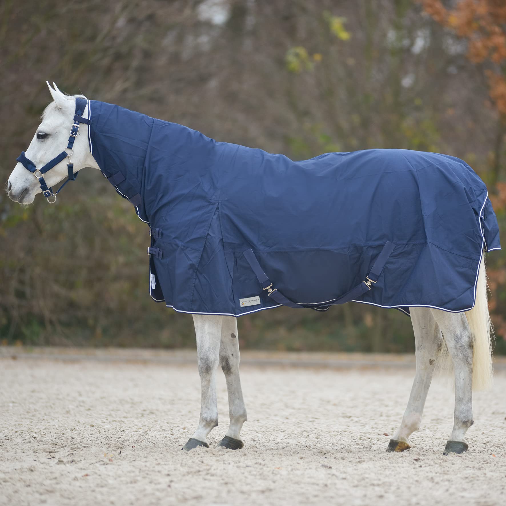 WALDHAUSEN Comfort - Manta para lluvia (165 cm, 165 cm), color azul
