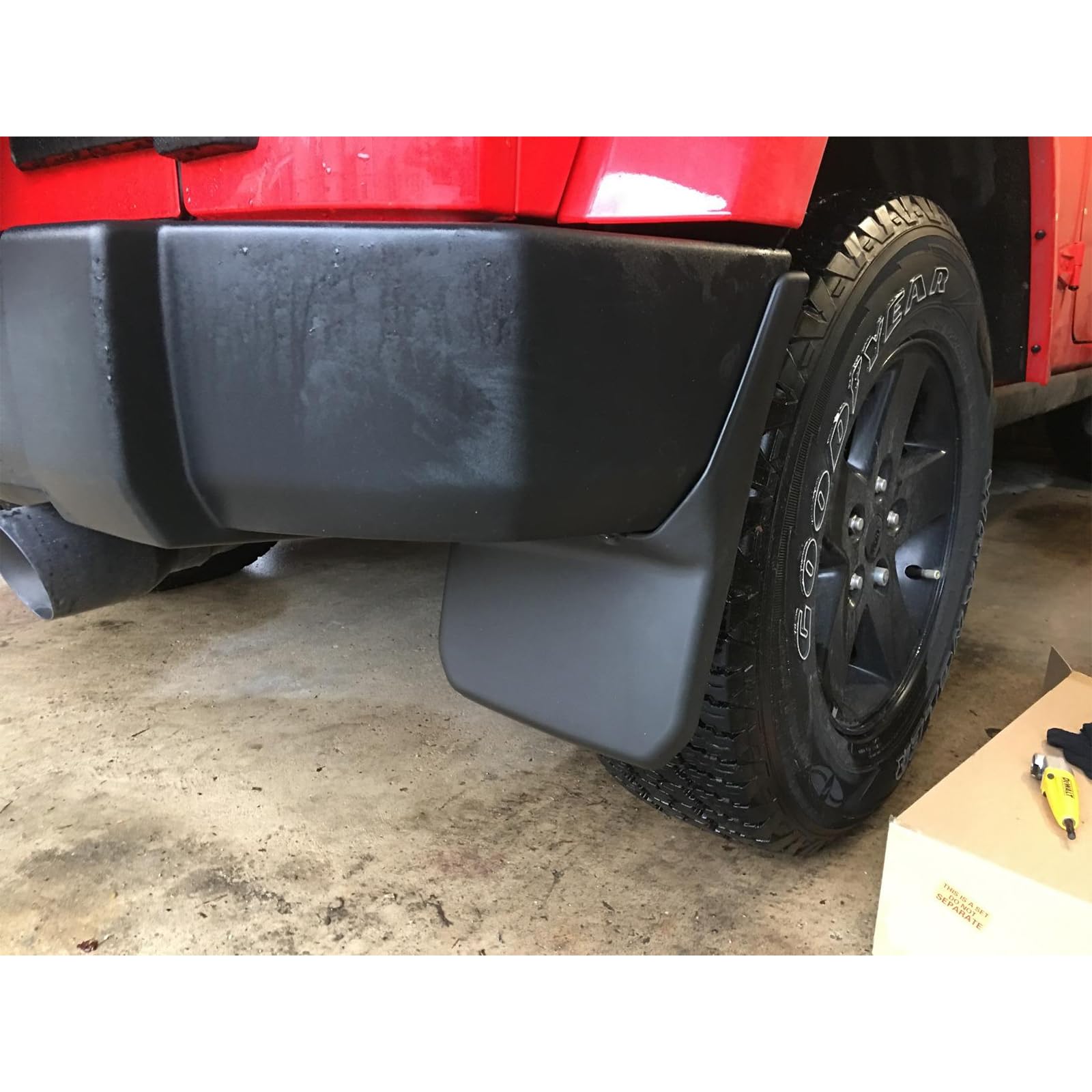 Jeep Wrangler JK 2007-2018 - Kit 4 Bavettes (garde-boue) Avant Et Arrière - Protection Contre éclaboussures Et Graviers, ABS, Installation Facile - 3