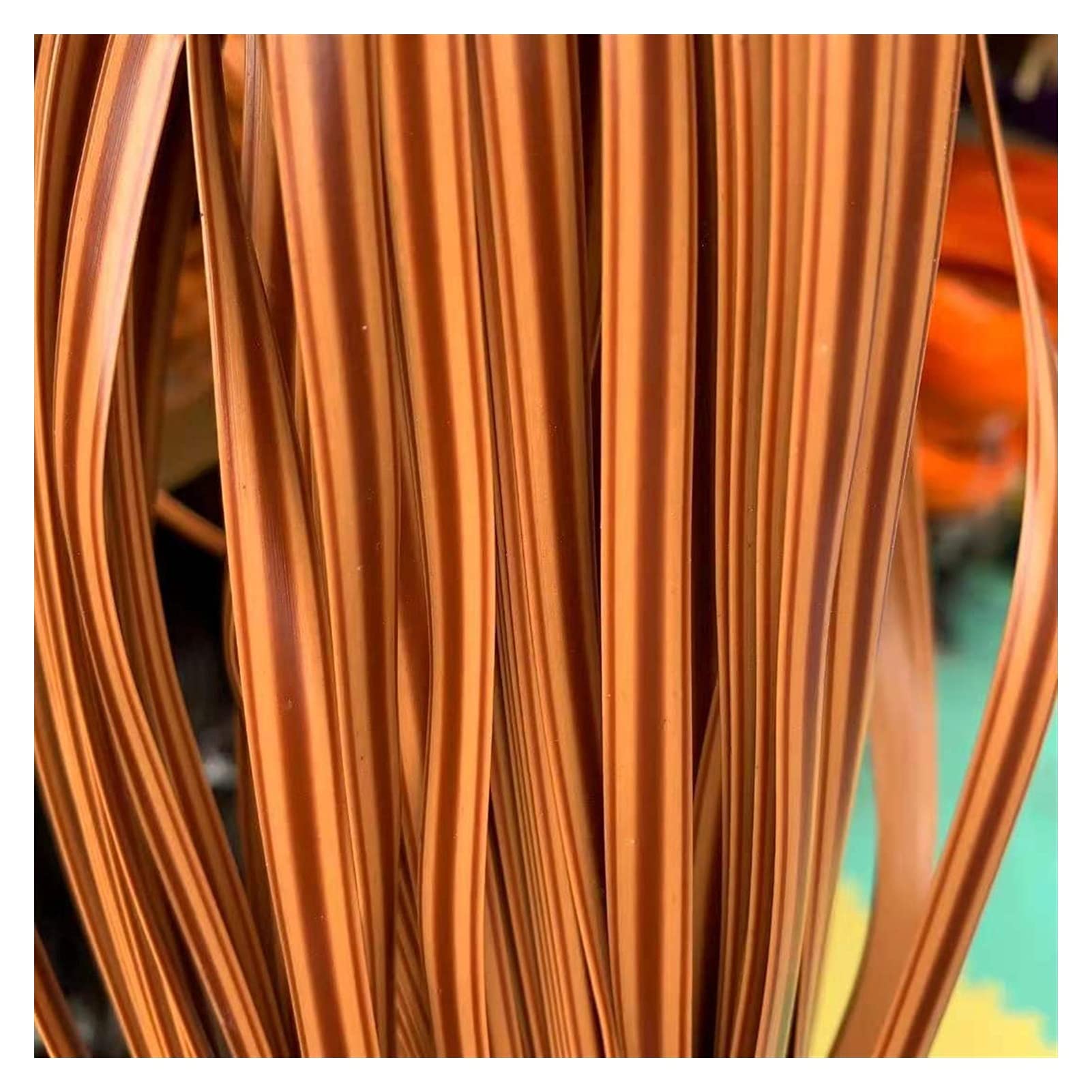 NURUGURE Plastic Rattan Wicker, PE Rattan Wicker Repair Material 8.5mm Weaving Strip Tool Included for DIY Furniture
