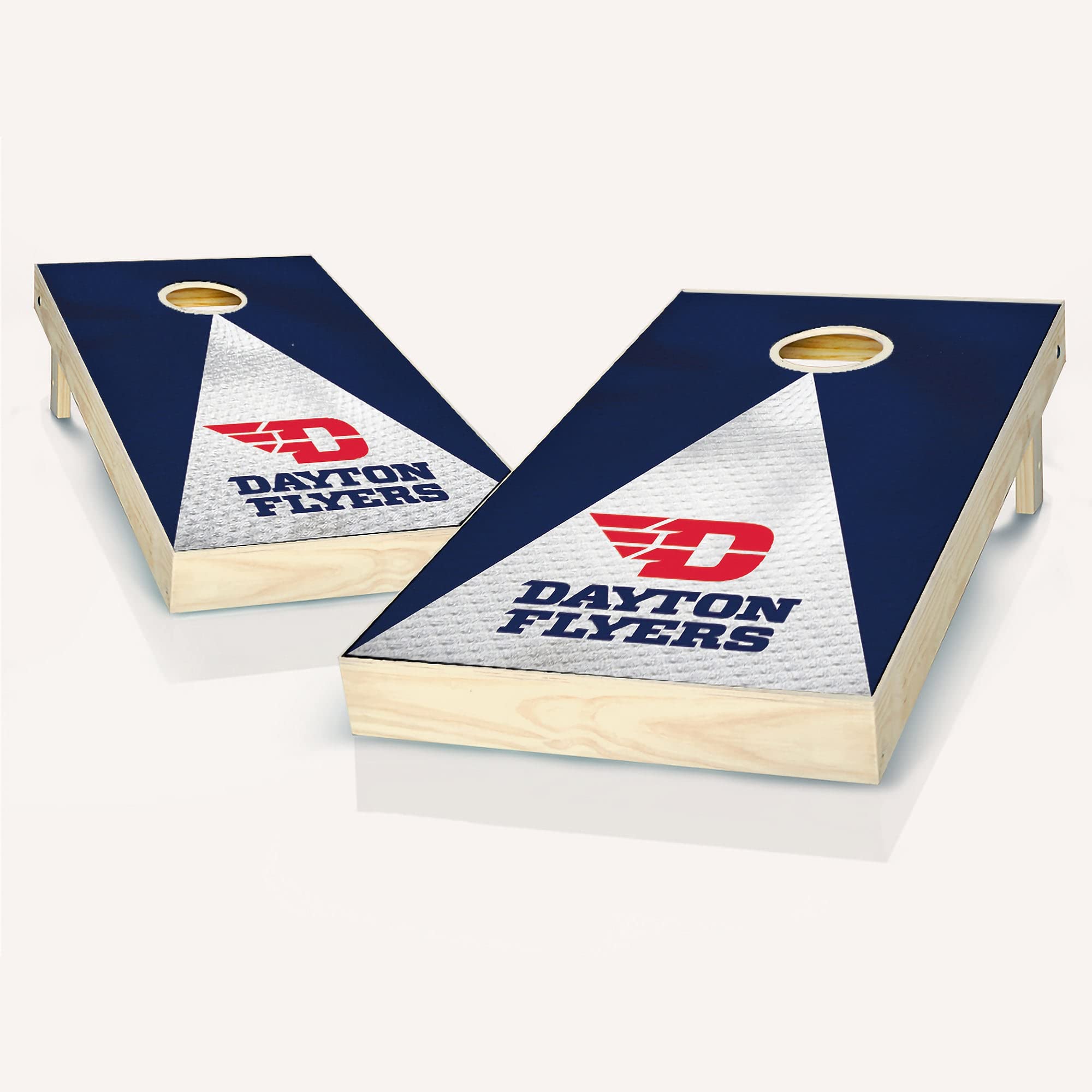 Dayton Jersey Cornhole Set - 2x4 (Regulation Size) - Includes 2 Boards and 8 Team Logo Corn Filled Bags