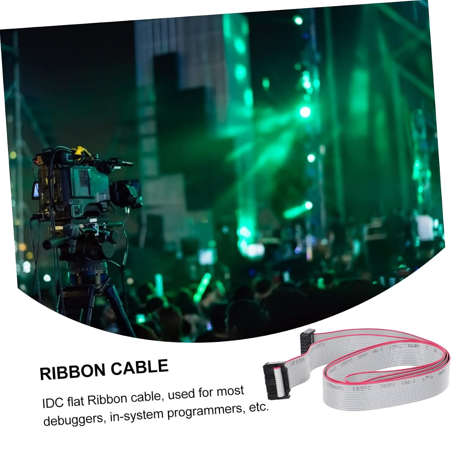 KOMBIUDA 4pcs Pin Connector Cord Wire Flat Ribbon Cable for Electrical Connectors