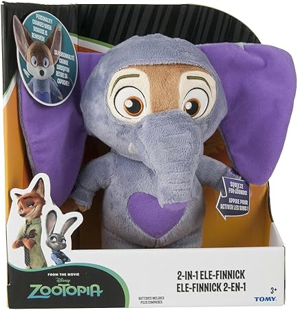 Amazon Co Jp Disney Zootopia Ele Finnick ディズニーズートピア英語でトーキングぬいぐるみフィギュア 28cm 並行輸入品 ホビー 通販