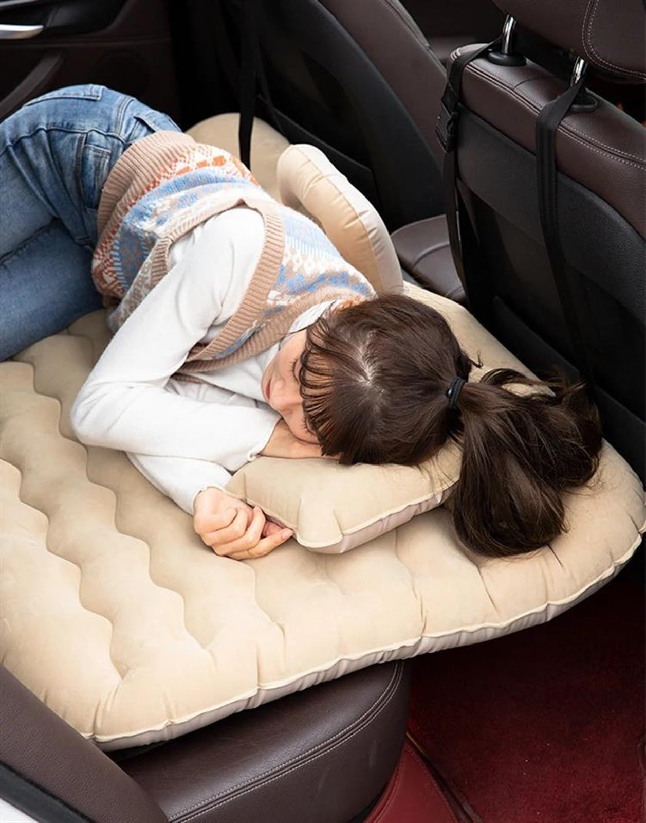Letto Gonfiabile Materasso Gonfiabile Universale per Auto SUV Gonfiabile Multifunzionale Letto Gonfiabile Accessori per Auto Tappetino da Campeggio Esterno con Pompa Ad Aria(color1)