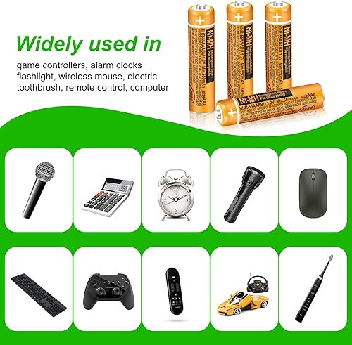 Miniatura 6 de Paquete de 4 pilas recargables HHR-55AAABU NI-MH para Panasonic 1.2V 550mAh AAA batería para teléfonos inalámbricos
