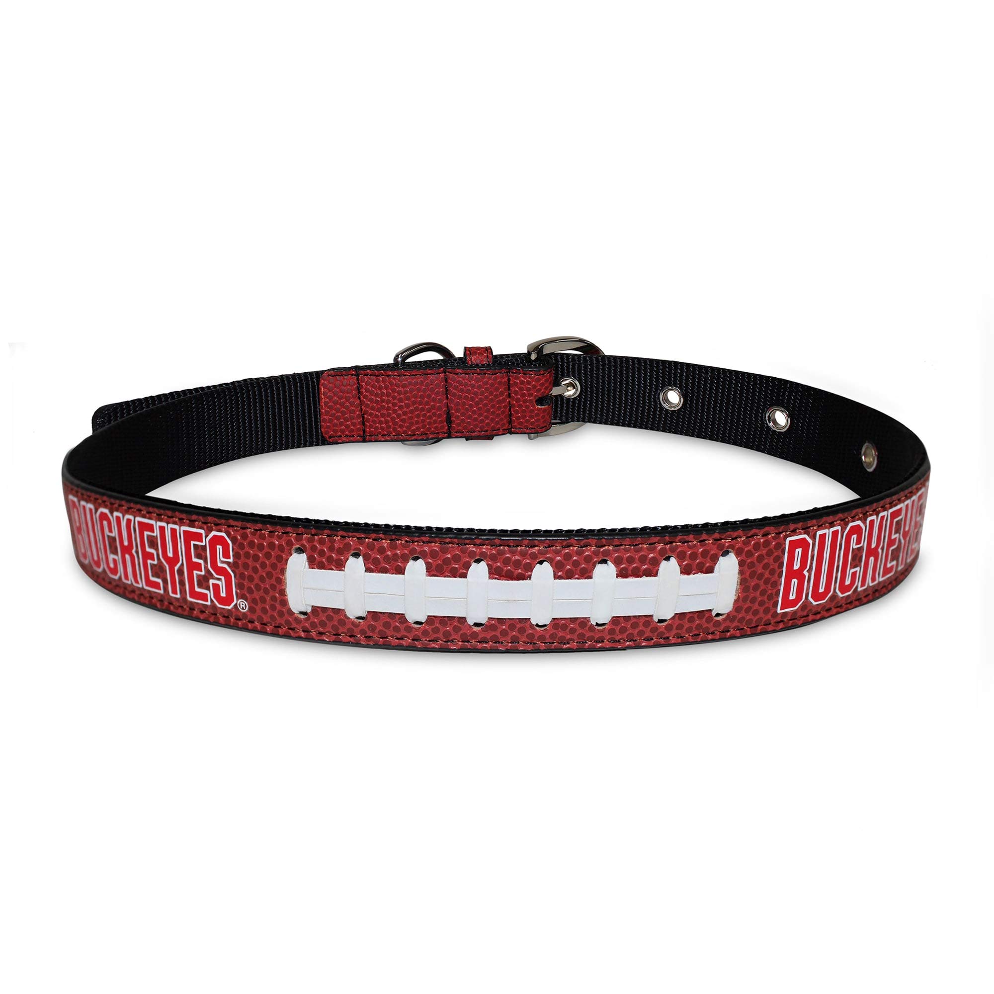 Pets First NCAA OHIO STATE BUCKEYES PREMIUM DOG COLLAR, LIMITED EDITION, Size Large. Best & Strongest Heavy-Duty Dog Collar!