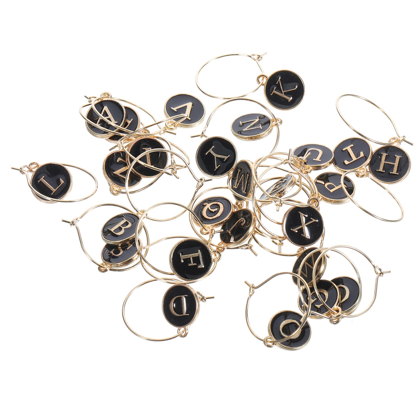 5 Ensembles Marqueurs De À Alliage Zinc De Étiquettes Décoratives Pour Verres À Avec Anneaux Identifiants Amusants Pour Et Dîners Accessoires Réutilisables Et 26 Pièces * 5