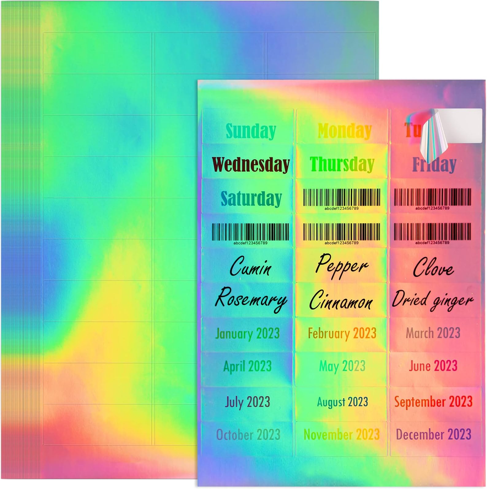 Amazon.com : NiArt Easy Peel Printable Address Labels 1" x2-5/8 ...