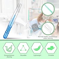 Vista 6 de Patelai 350 piezas de cepillo interdental hilo dental herramienta de limpieza de dientes palillo de dientes cabeza de hilo dental Flosser oral