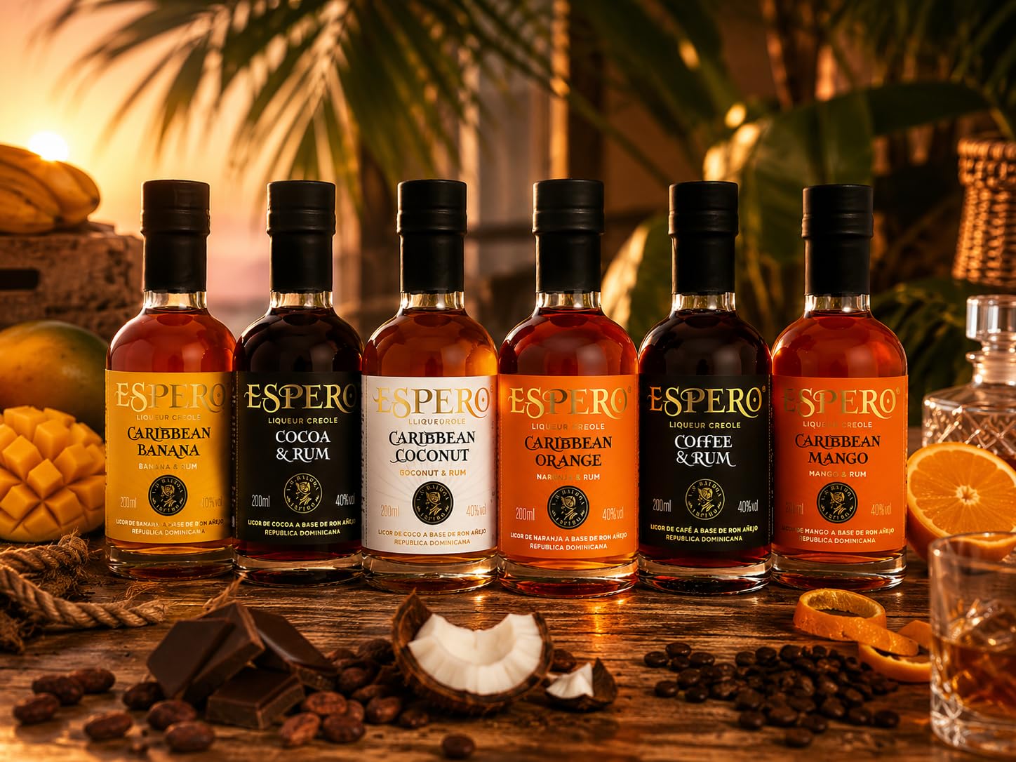 Espero Genusspaket Rumlikör Miniaturen 6 x 0,2L 40% Vol. Geschenkset