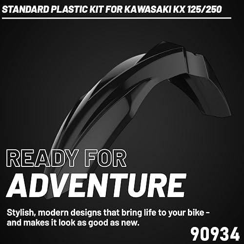 Miniatura 3 de Polisport Motocross (MX) Kit de remodelación para moto de cross Kawasaki KX 125/250 (2003-2008), calidad OEM, duradera, flexible y ajuste perfecto,