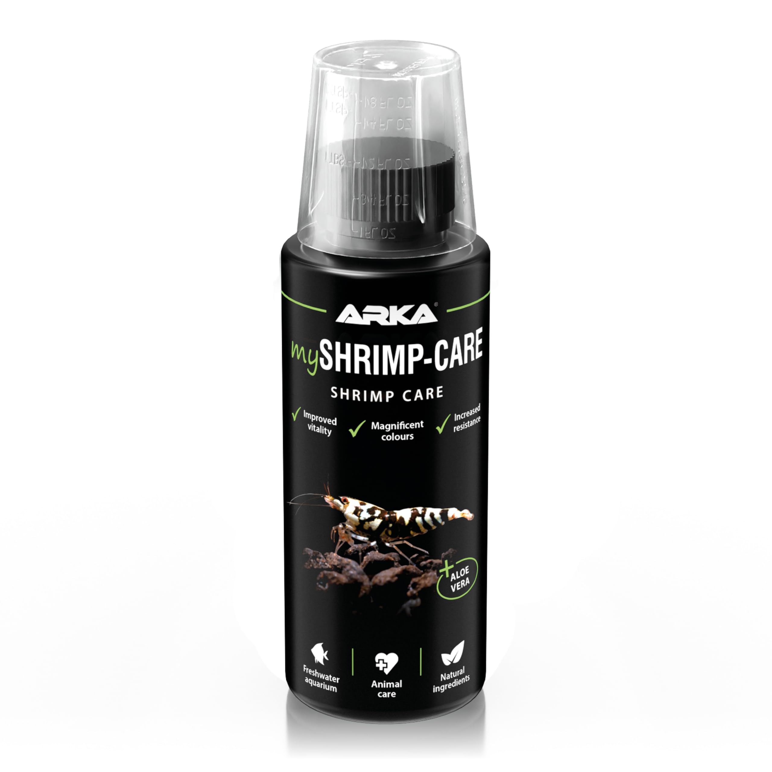 ARKA - mySHRIMP-Care - 118 ml - Care product for shrimp in freshwater aquariums, promotes the vitality, health and natural colour splendour of freshwater shrimps.