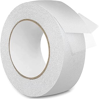 LIMBANI BROTHERS Anti-Skid Tape For Stairs High Traction Abrasive Tape Self Adhesive Waterproof Non Slip Strips for Slippery Floors, Indoor, Outdoor, Staircase, Ramps (5CM X 5M) (White)