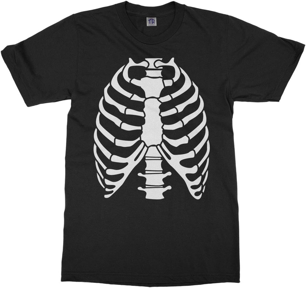 Threadrock Kids Skeleton Rib Cage Halloween Youth T-Shirt