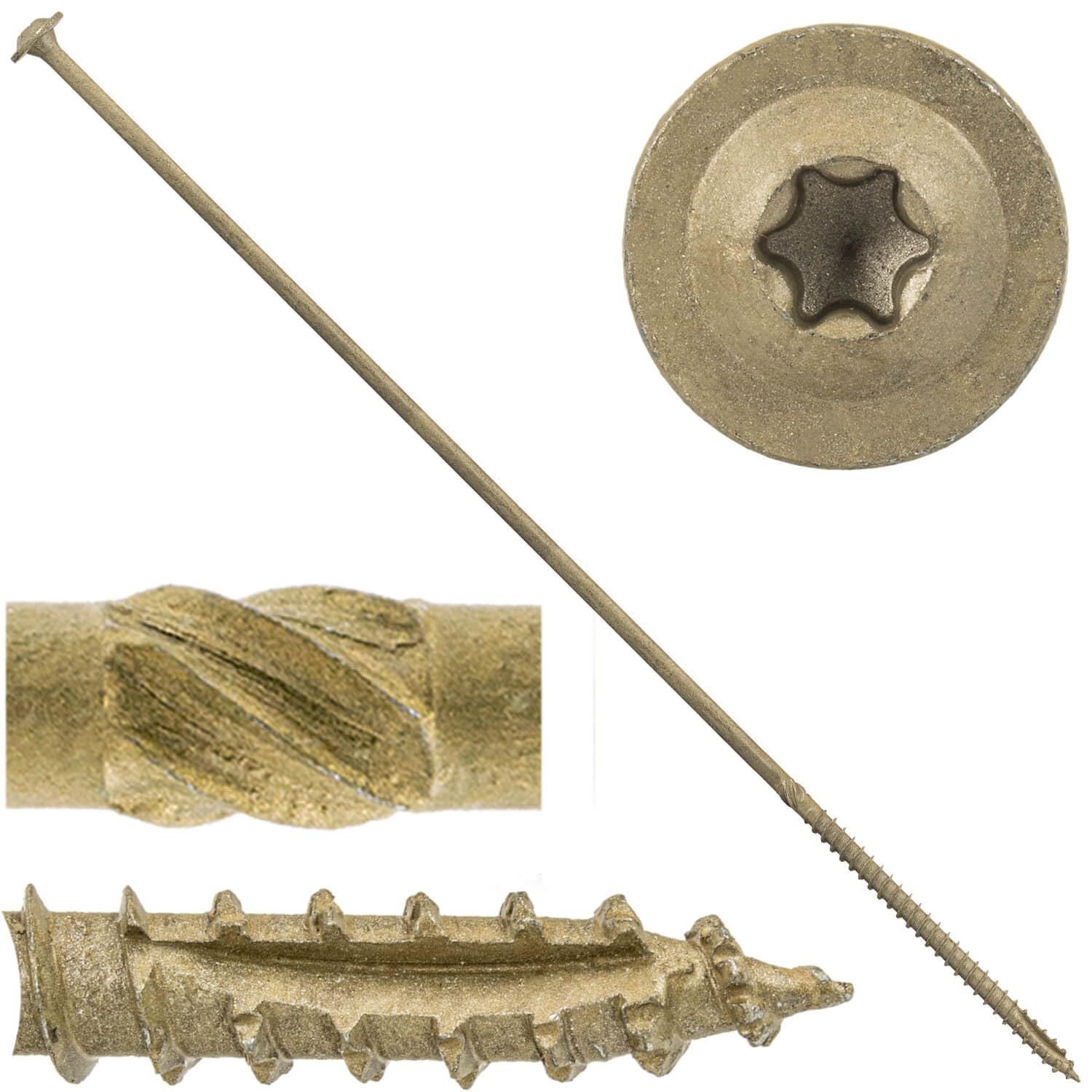Jake Sales Lag Screws #14 x 1 - 100 Count -20