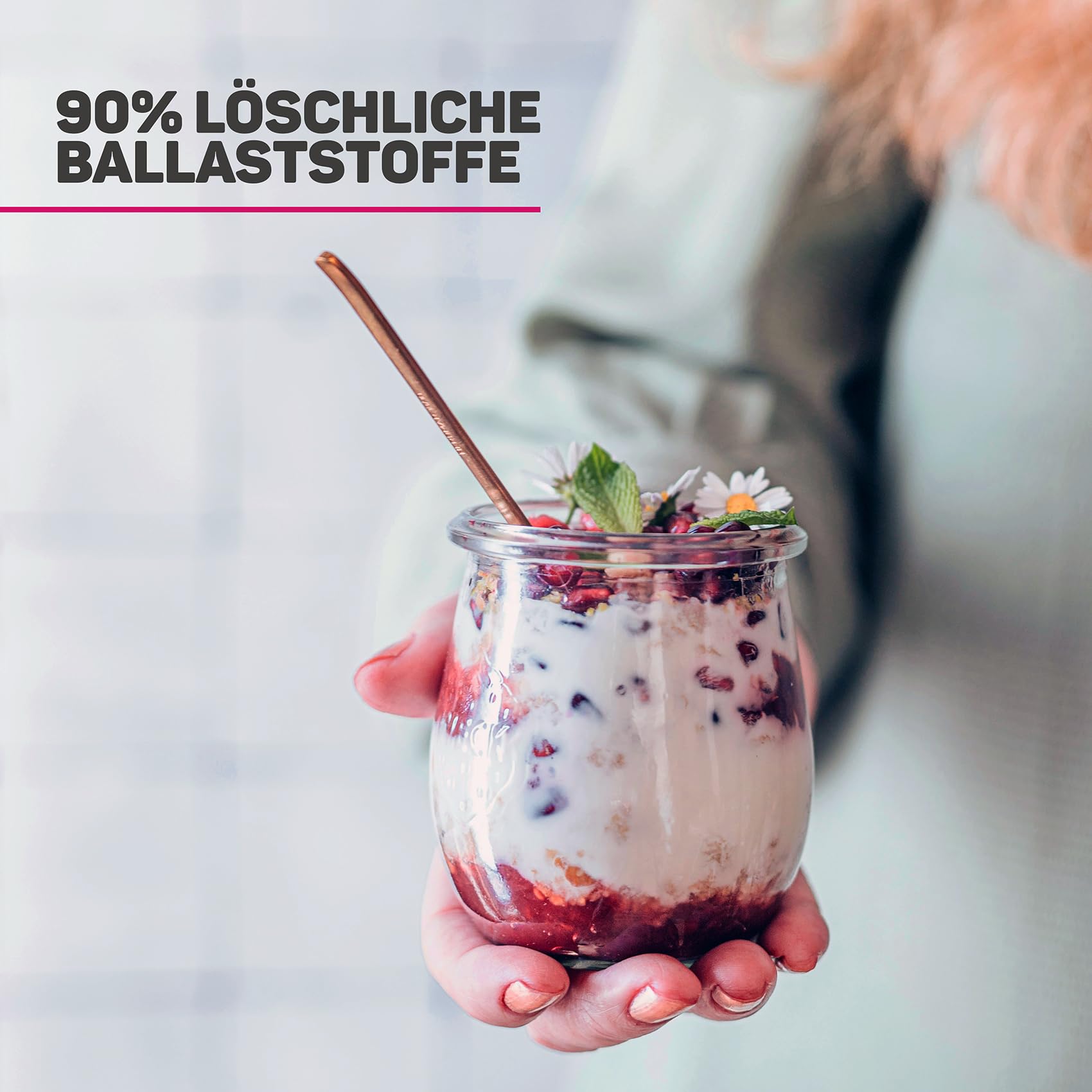 Lebepur BIO Akazienfasern vegan 500g, 90% Ballaststoffe, geschmacks- und geruchsneutral, Akazienfaser Pulver, glutenfrei, ohne Zusatzstoffe, hoher Ballaststoffgehalt mit 90g pro 100g