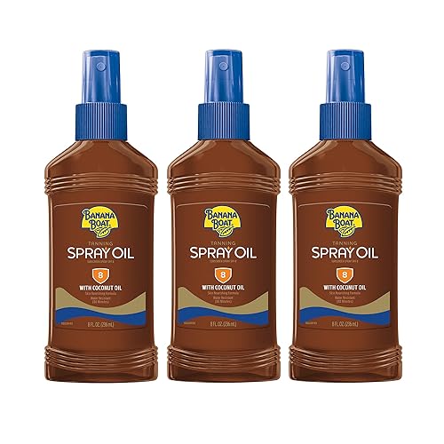 Banana Boat Aceite de bronceado profundo , paquete de de 3