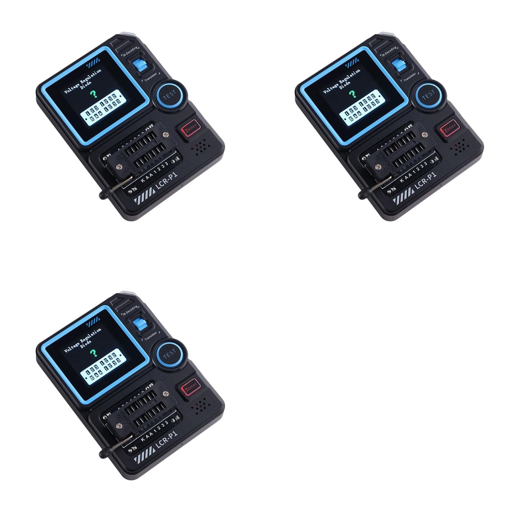 Jnchdghwa 3X -P1 Transistor Tester Diode Triode Capacitance Resistance JFET, Meter Meter Tester Multifunction MOSFET