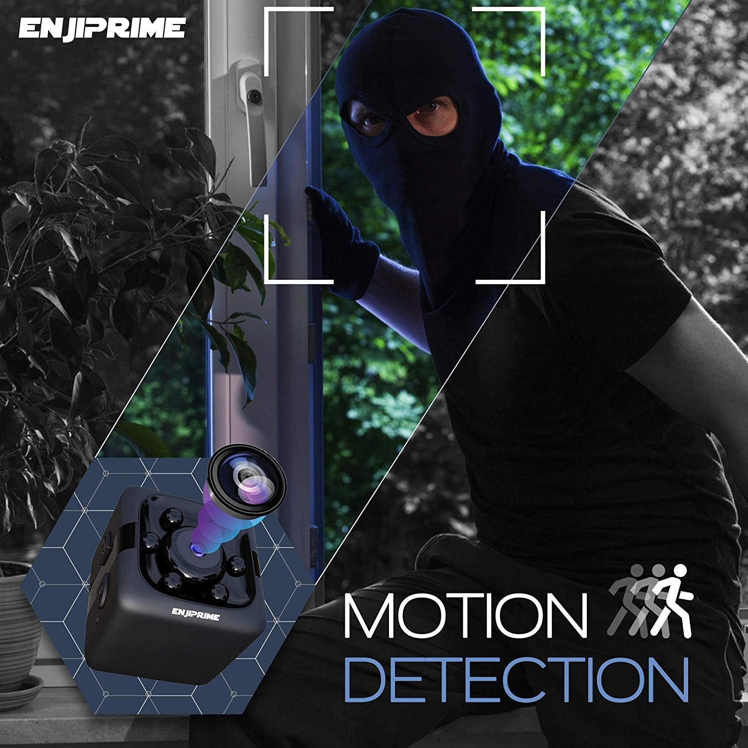 Spy Camera - Hidden Camera - Spy Camera Wireless Hidden- Nanny Cam Cop Cam - With 32 GB SD CARD Mini Cop Cam Action Cameras for Indoor or Outdoor, Home Office or Car Video Recorder HD and Night Vision