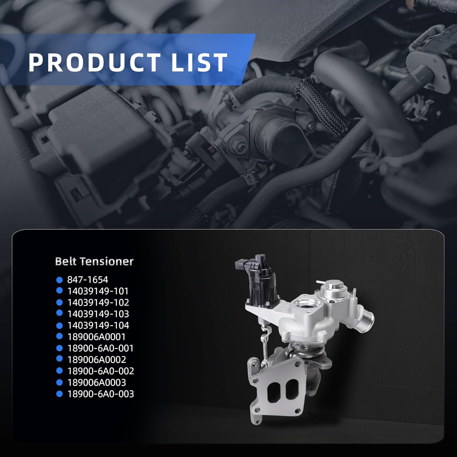 1890064AA11 1.5L Turbocharger Assembly w/Actuator Compatible with Honda Accord 1.5L L4 2018-2022, 189006A0001 189006A002 189006A0003 1890064A01 1890064CH01 180810528E 181201132E 6A0-F4-T/C