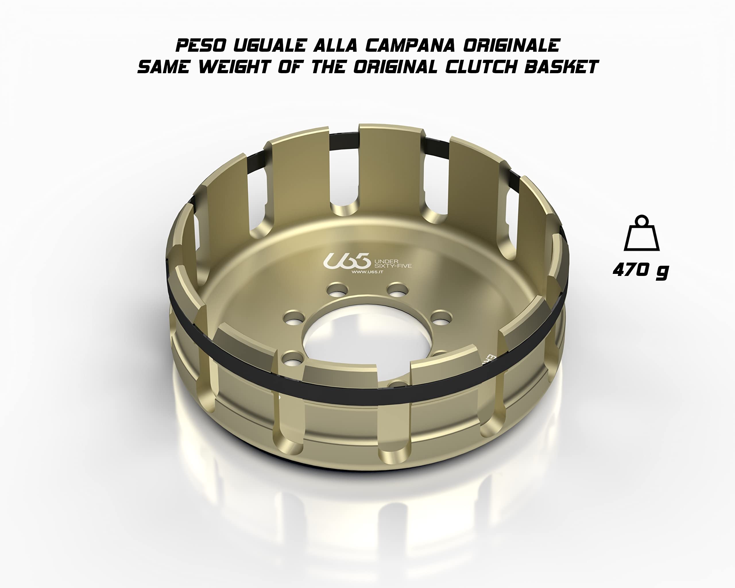 U65 Campana de embrague Ducati en Ergal - Made in Italy