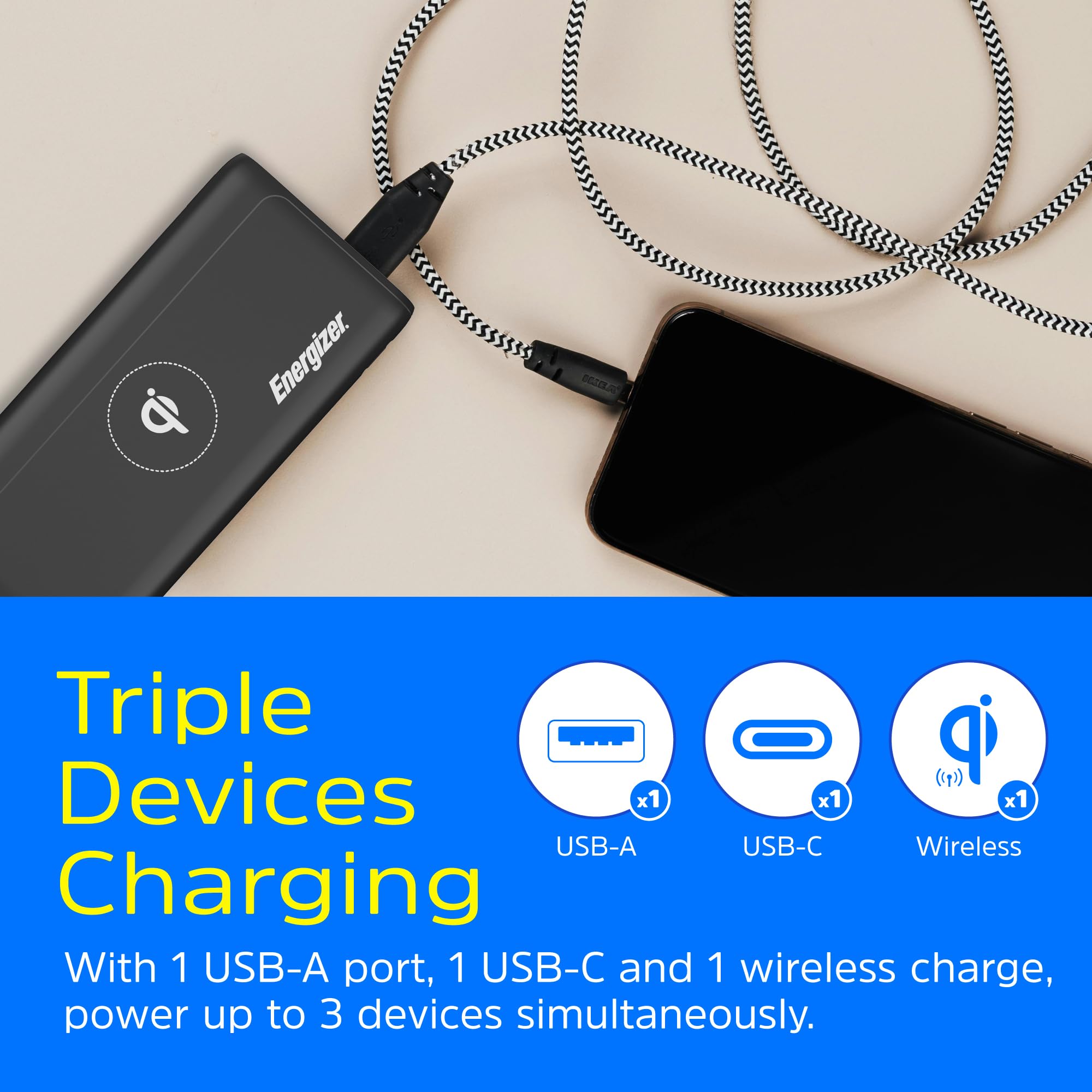 スマホアクセサリー Wireless Powerbank 10,000mAh Amazon.com: TXQX Wireless Portable Charger 10000mAh,Magnetic