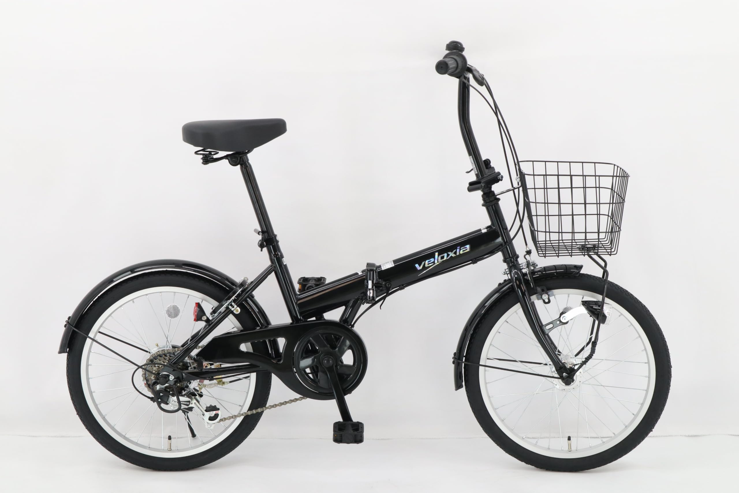 Amazon | オートライト付き 自転車 折りたたみ自転車 シマノ外装6段