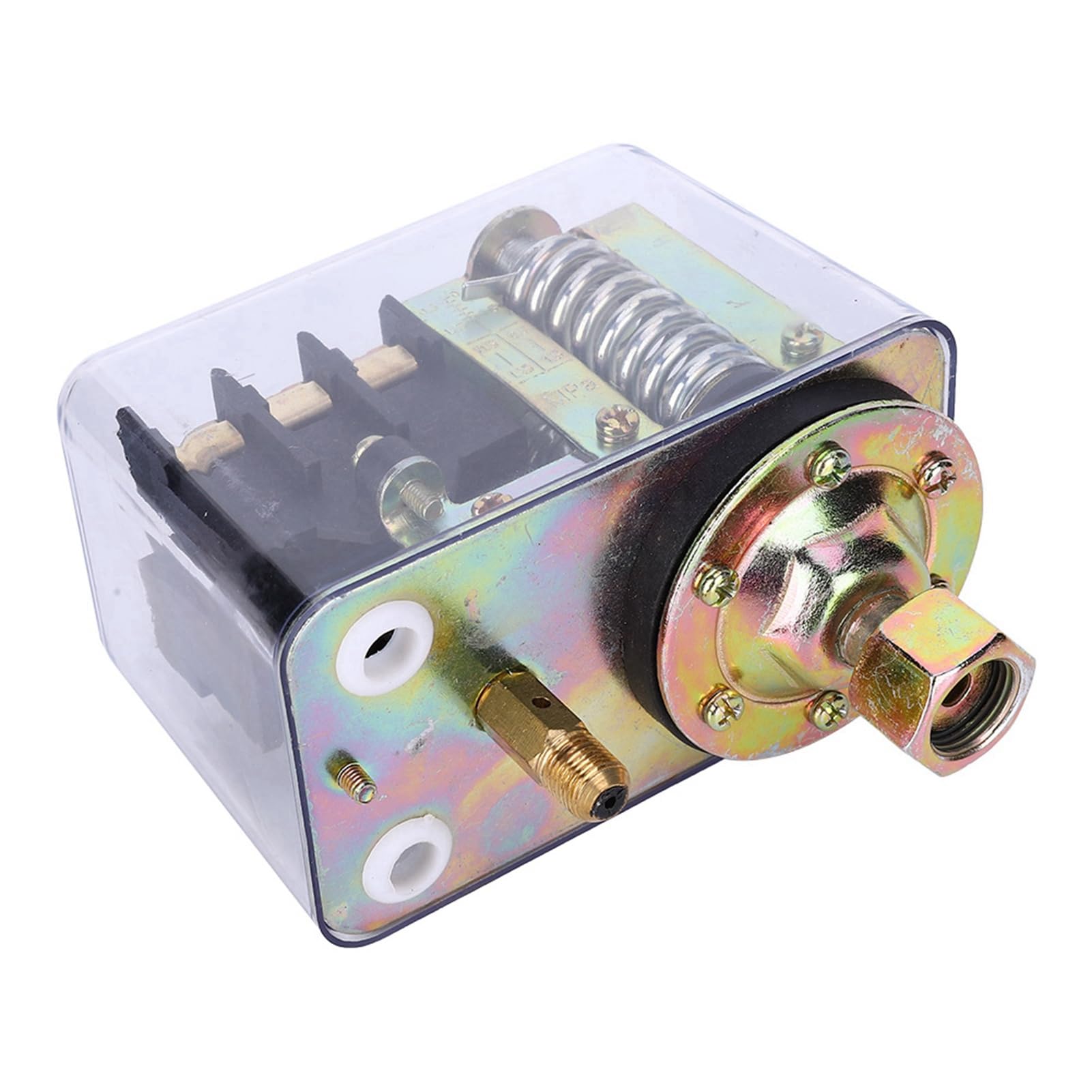 Druckschalter Kompressor, 380V 20A Drehstrom Druckregler, 0.3-1.5MPa Einstellbarer Druckwächter mit Elektroantrieb für FB-80 Modelle