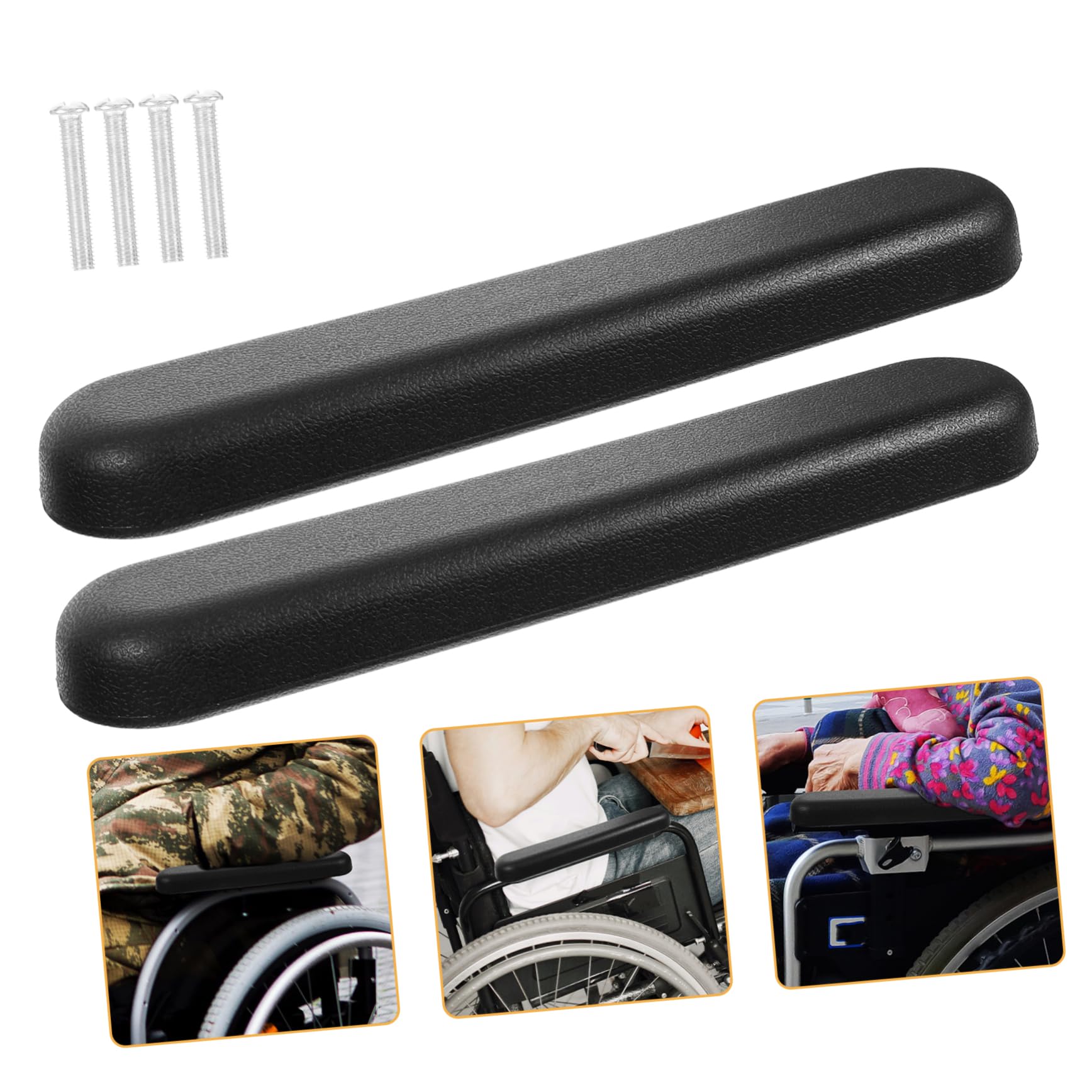Angoily 5 Pares eléctrica bolsa de almacenamiento para Par de reposabrazos Accesorios para discapacitados almohadillas para brazos de silla de escritorio