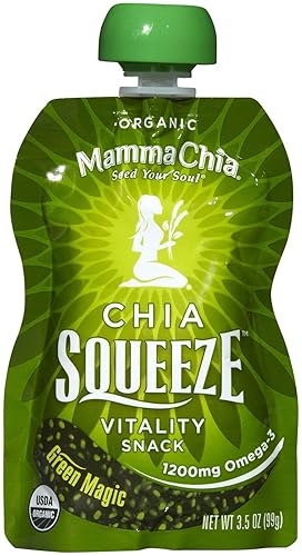 Miniatura 3 de Mamma Chia Paquetes para apretar, magia verde, 3.5 onzas, paquete de 16