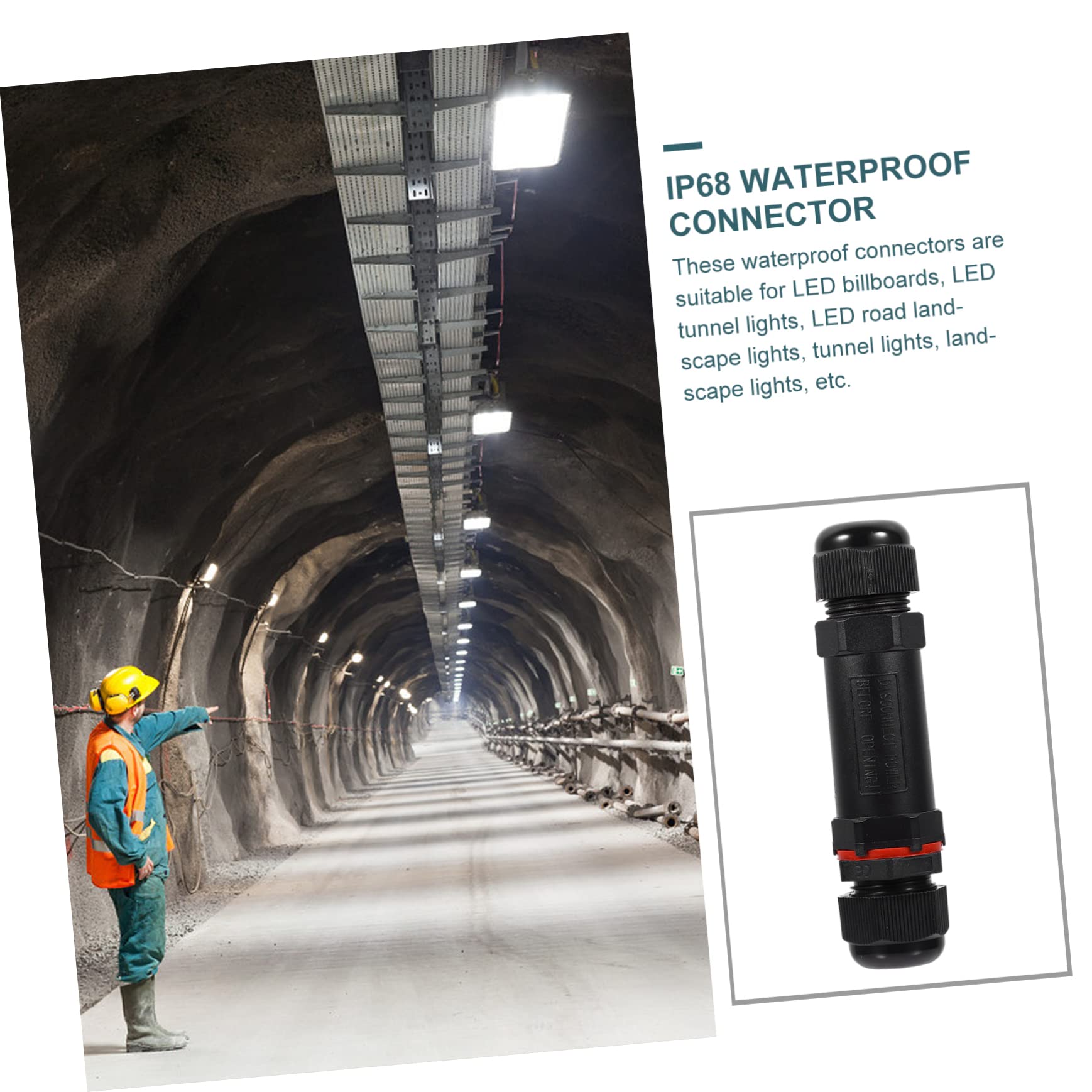 Uonlytech 12pezzi Connettore Elettrico Per Giunzione Cavi Esterni Facile Installazione Senza Saldature Per Illuminazione Led e Progetti Elettrici Outdoor