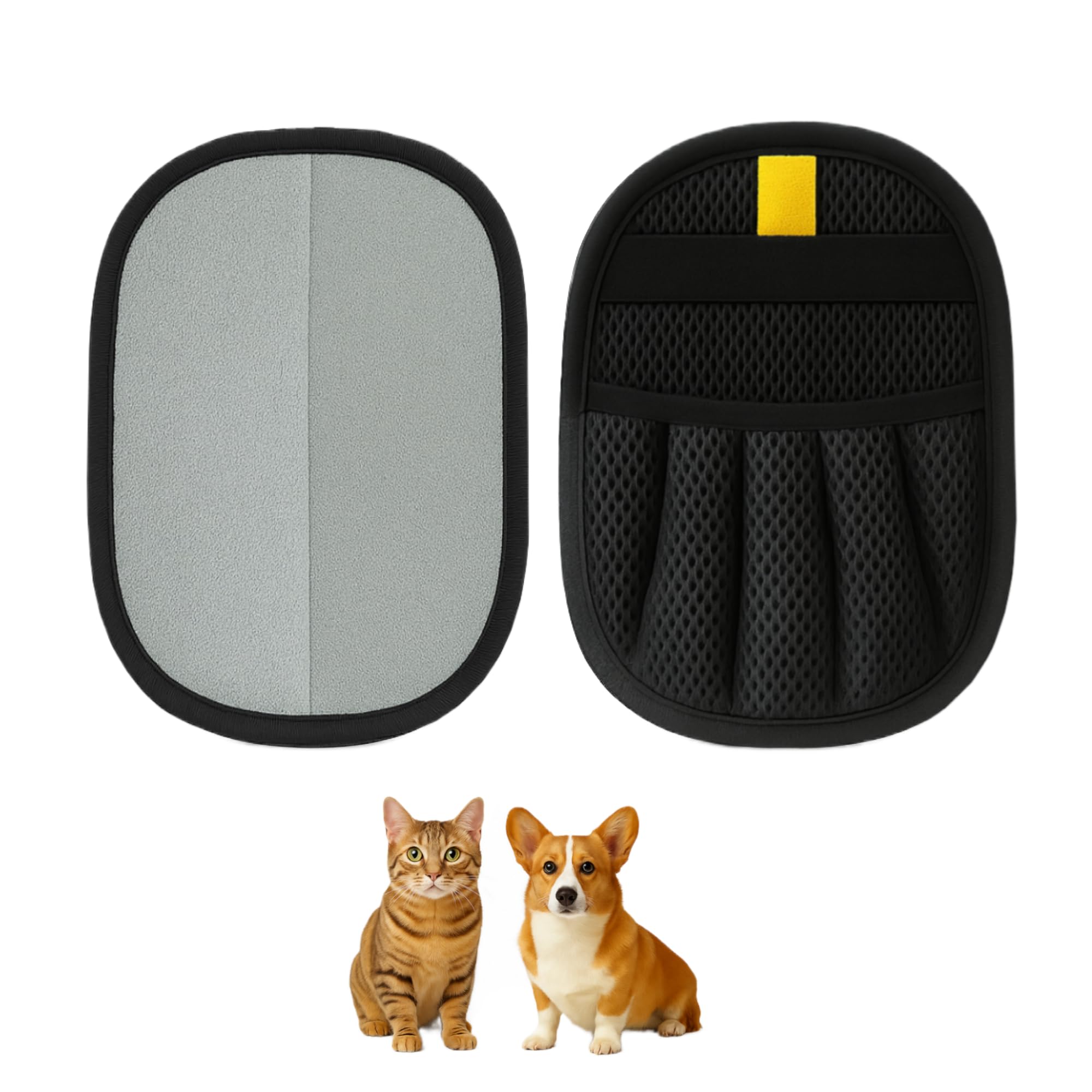 ZenithyrEn 2 Guanti Peli Gatto e Cane – Guanto Leva Peli Animali, Design Ispessito con Forte Forza Elettrostatica