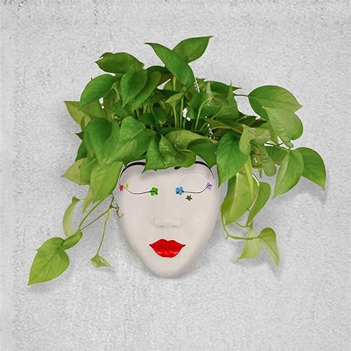 Miniatura 4 de Maceta de pared para interior y exterior, maceta colgante de pared, decoración de pared, decoración de pared de maceta, decoración de maceta facial,