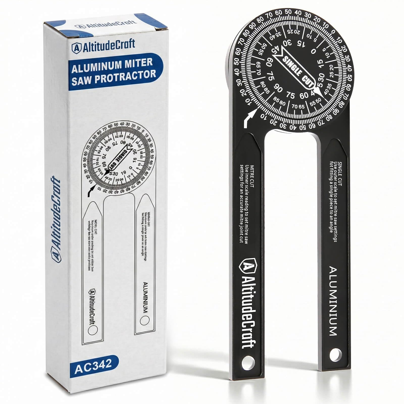 Precision Miter Saw Protractor, Crown Molding Angle Finder