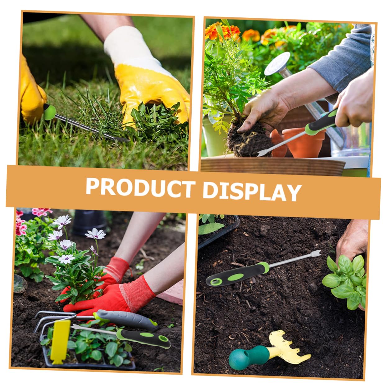 Veemoon 5pièces Outil De Désherbage Manuel Inoxydable Arracheur De Mauvaises Ergonomique pour Jardinage Et Agriculture Outil De Jardinage Polyvalent pour Désherbage