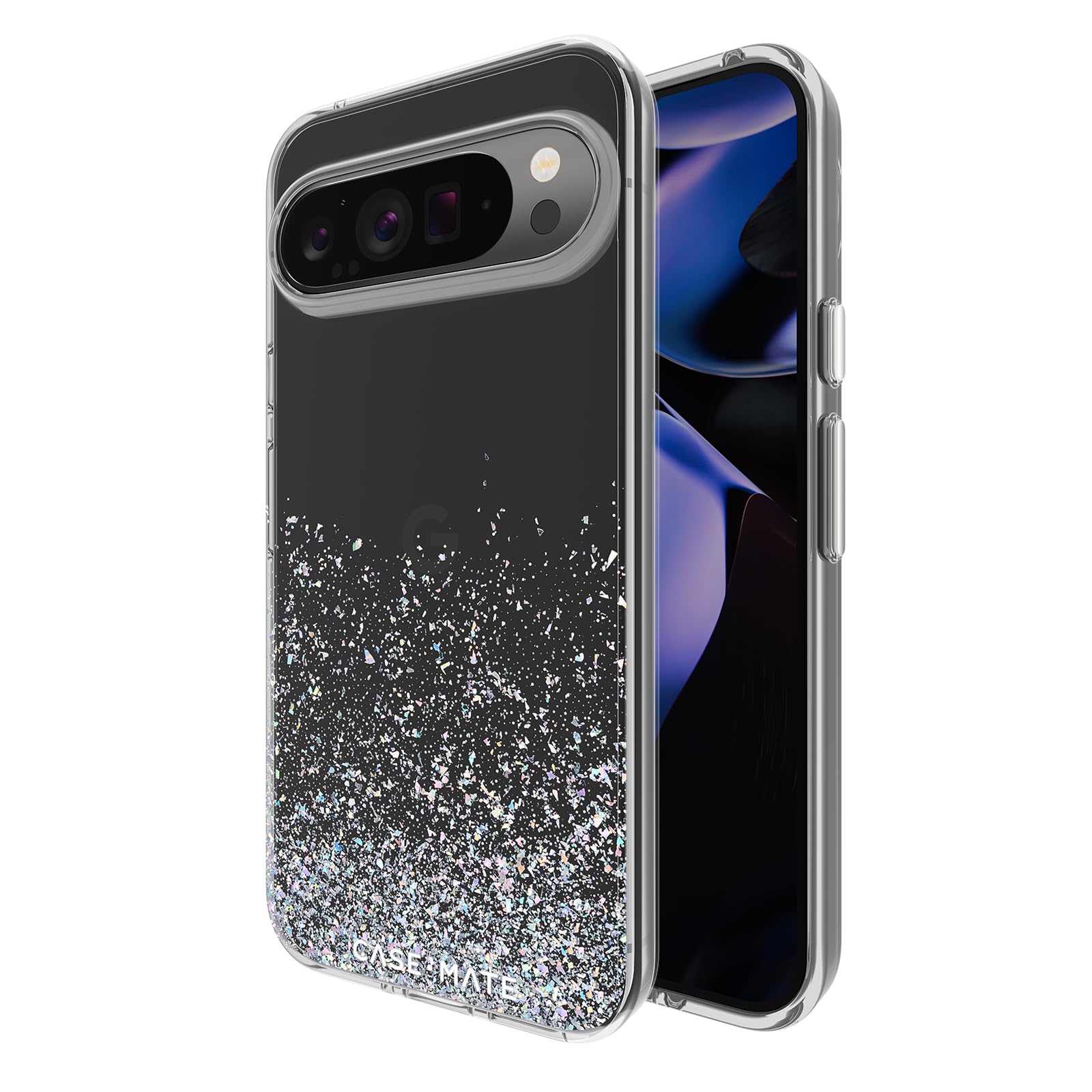 Case-Mate Google Pixel 9 Pro XL Case [6.8”,2024] [12ft Drop Protection] [Wireless Charging] Twinkle Ombre Disco Phone Case for Google Pixel 9 Pro XL - Bling Glitter Cover - Shockproof, Anti Scratch
