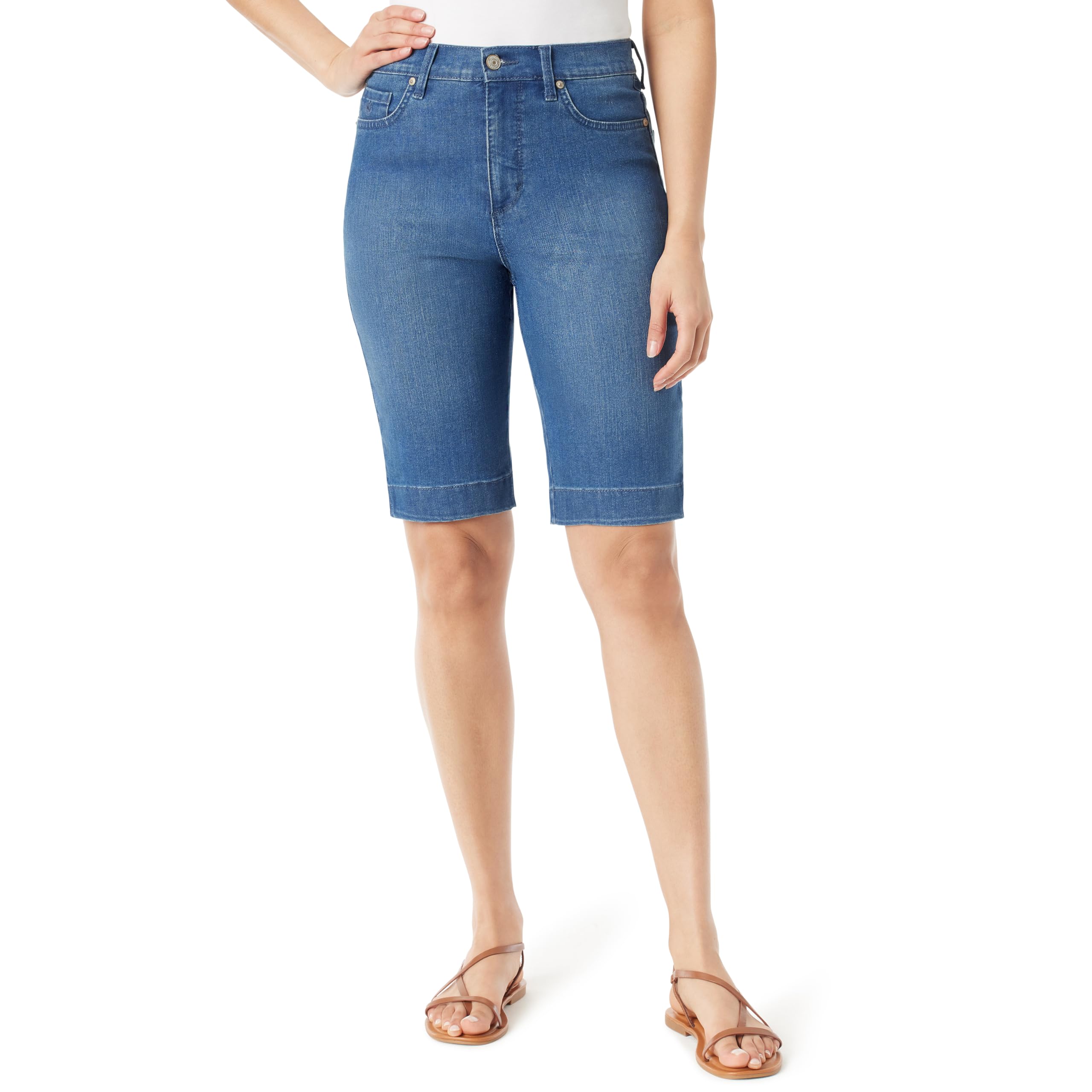 Gloria Vanderbilt Amanda Bermuda High Rise Short Standard Femme