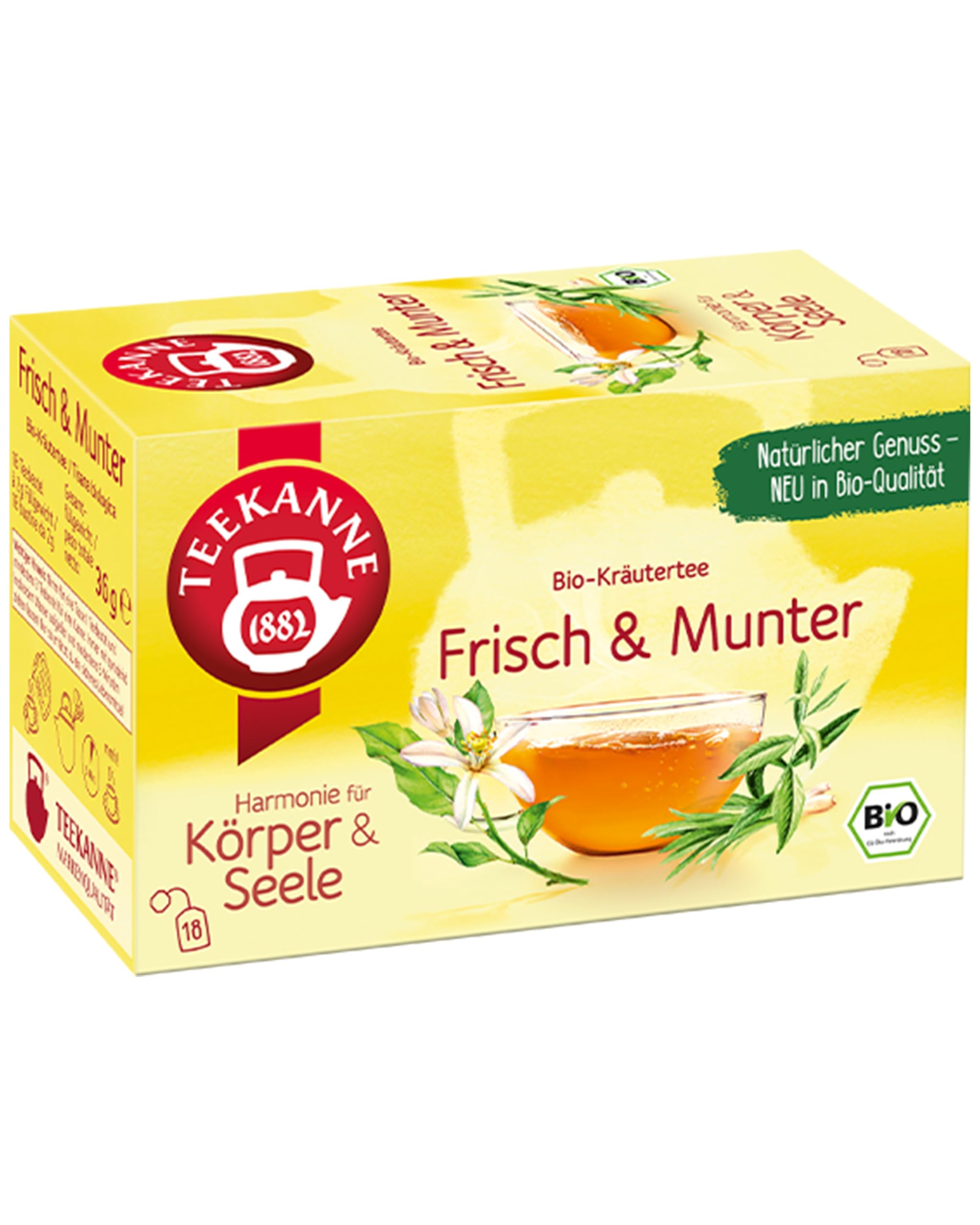 Teekanne Harmonie für Körper & Seele Bio Frisch & Munter, 10er Pack (18 x 10)