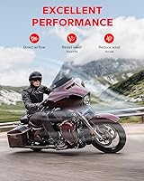 Vista 2 de Amazicha Parabrisas ondulado negro de 4.5 pulgadas compatible con Harley Davidson Touring Electra Glide Street Glide 2014 2015 2016 2017 2018 2019