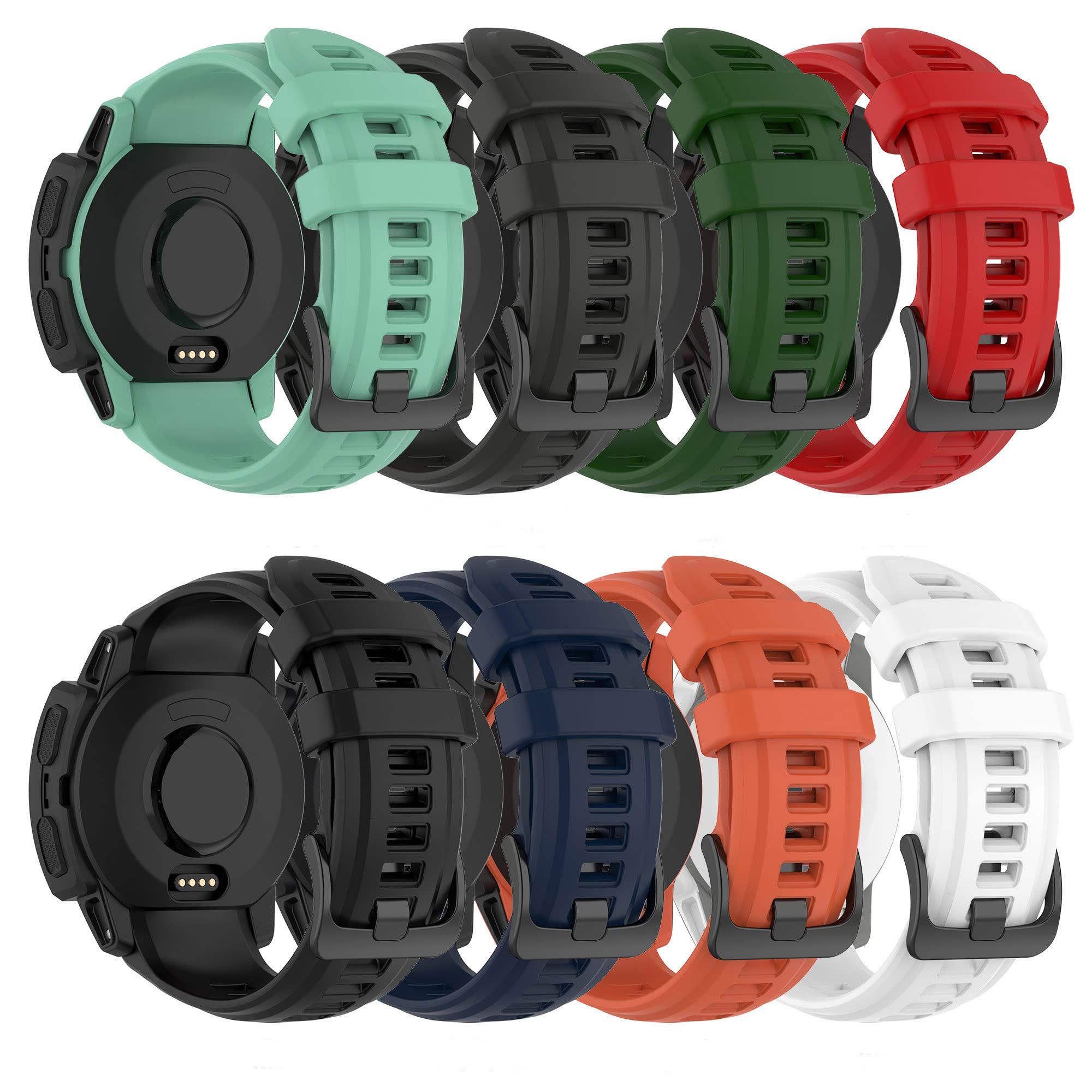 Compatible for Garmin Instinct 2S Band, 20mm Width Soft Silicone Wristband Replacement Watchband Strap for Garmin Instinct 2S/Instinct 2S Solar-image-31
