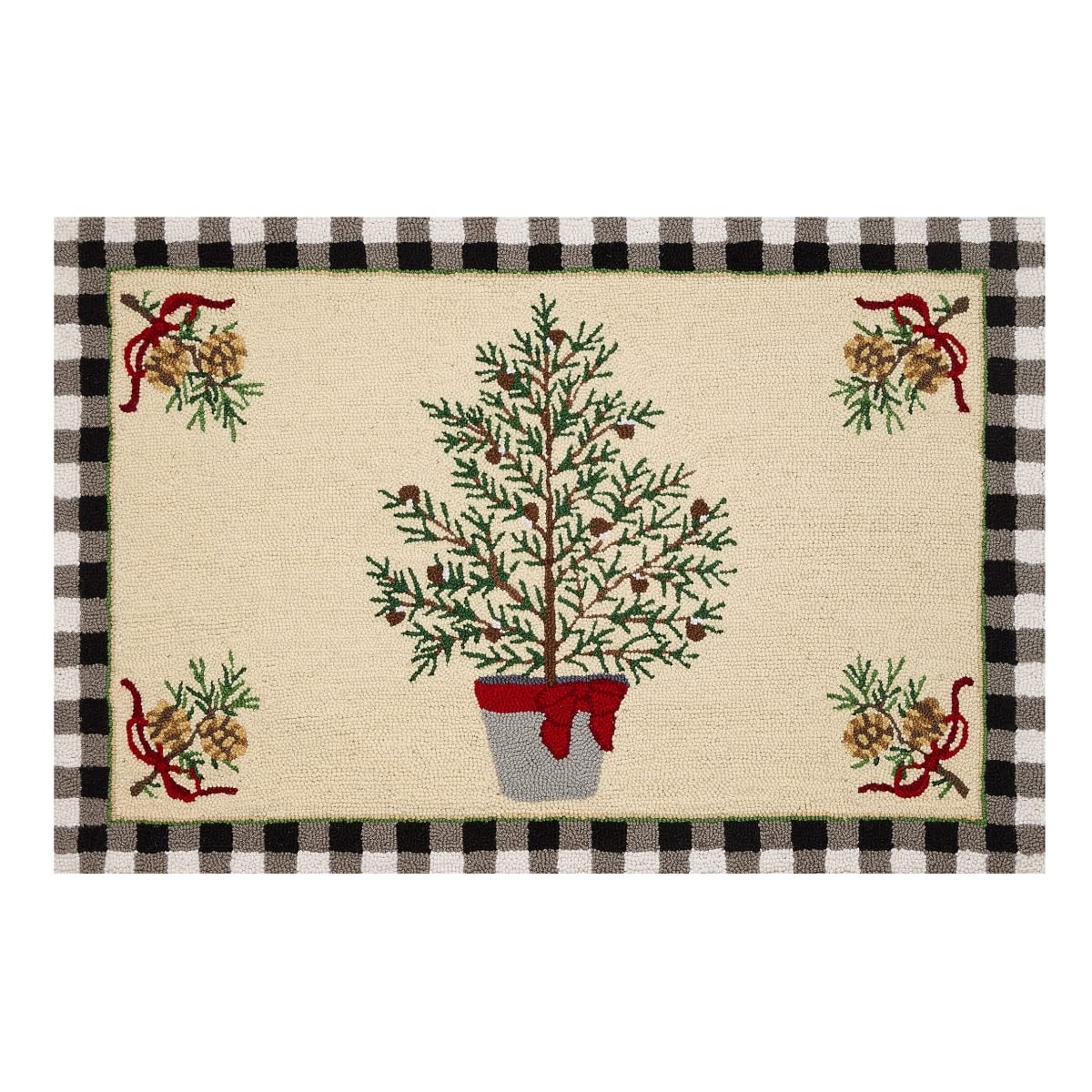 Peking Handicraft 31SERX429C03 Balsam Winter Hook Rug, 3-Foot Width, Wool