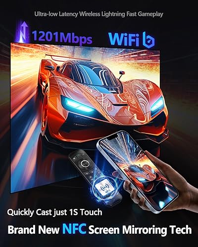 Miniatura 7 de Proyector 4K con enfoque automático HDR WiFi 6, proyector inteligente de luz diurna 4K de alto lumen 1200 ANSI LED 1080P nativo Ultra HD montado en