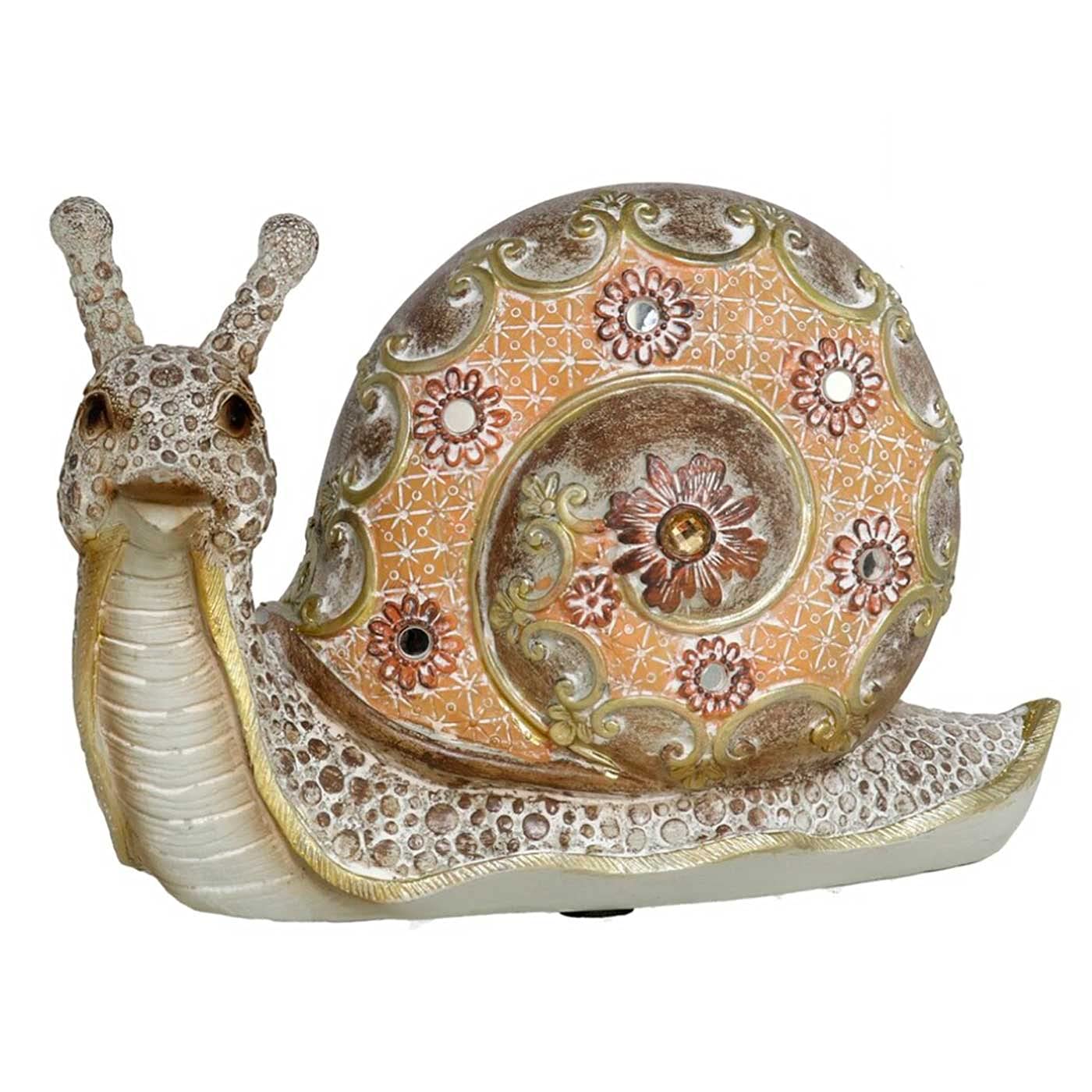 Acan Figura de Caracol Decorativo de Resina Kino 21 cm, Escultura Animal para Interior, decoración de salón, Dormitorio, hogar, Regalo Original, Adornos