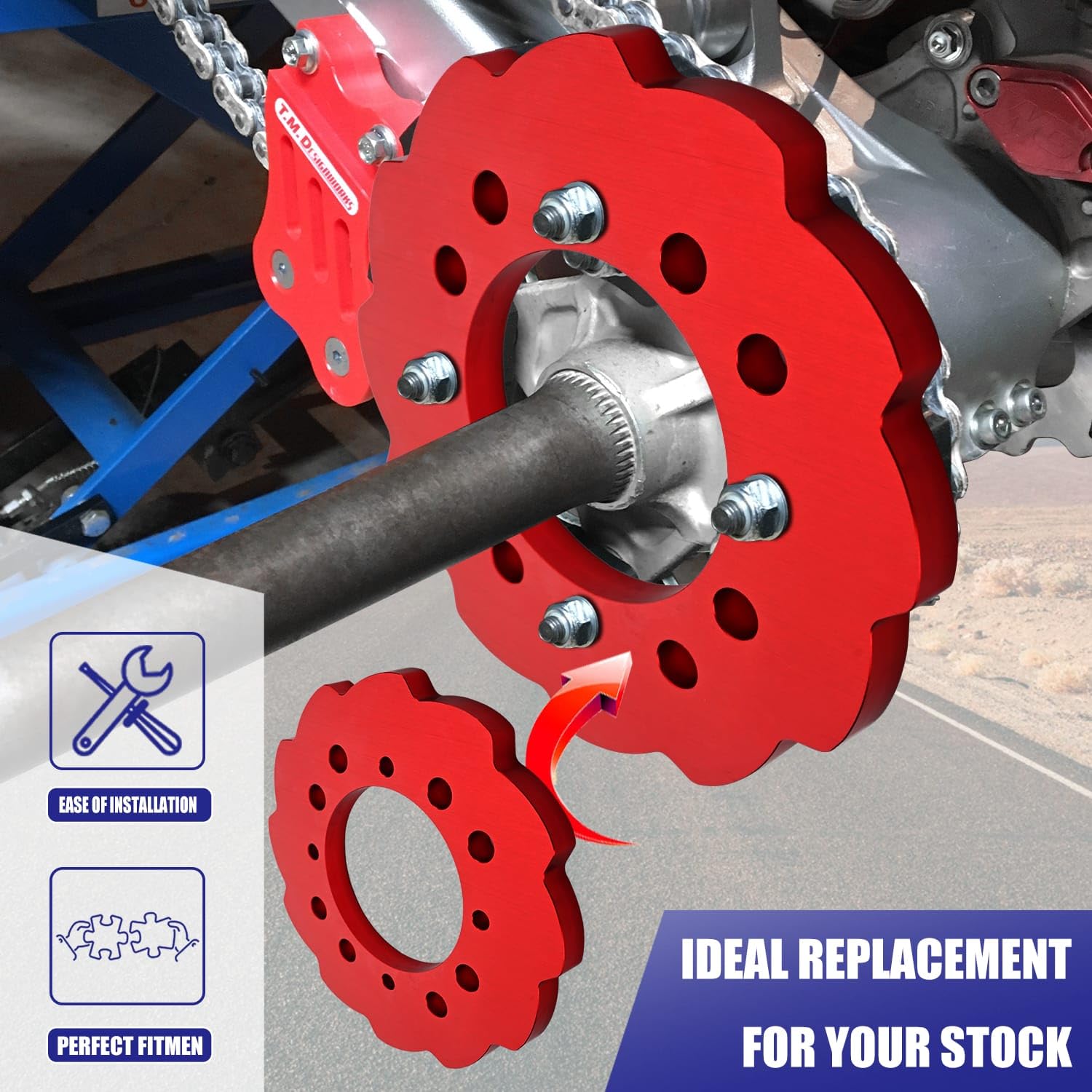 Amazon.com: Canitu Motorcycle Rear Sprocket Guard, CNC 6061-T6