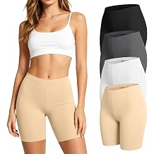 Dalavch 1/4 Pack Slip Shorts for Under Dresses, Womens UltraSoft FullCoverage Boyshort Underwear AntiChafing Shorts