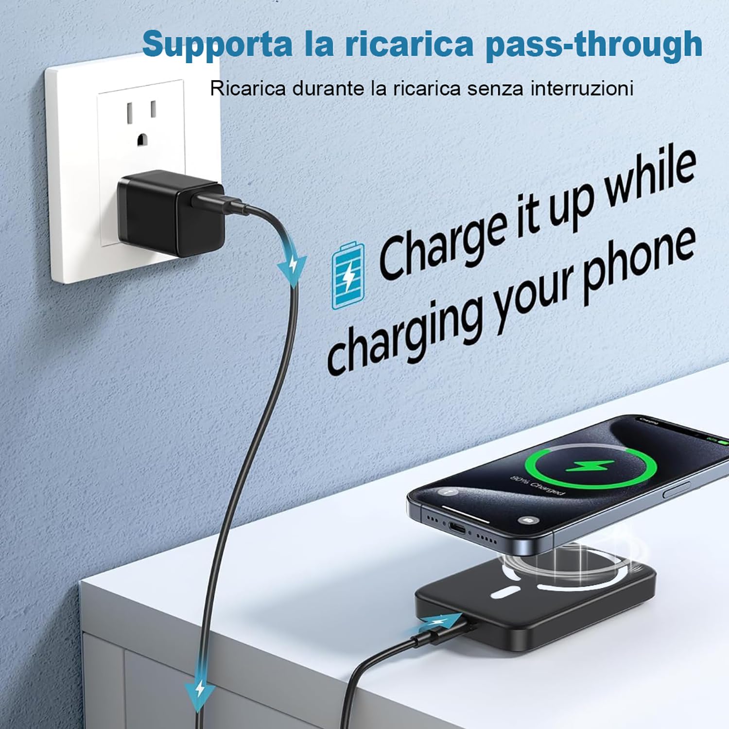 Mcdodo Magnetic Power Bank MC-4261 10000mAh, 20W (black - Foto 3