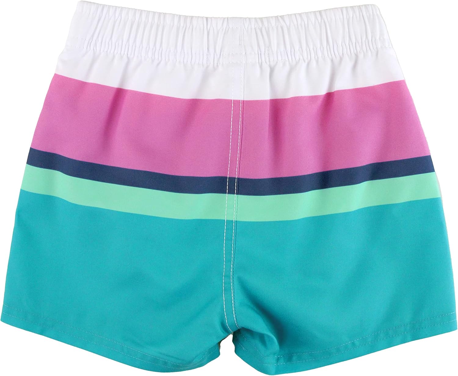 RUGGEDBUTTS Boys UPF50+ Sun Protection Striped Color Block Swim Trunks - Image 3